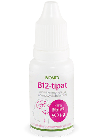 Biomed Terapeuttiset B12-vitamiinitipat 15 ml metyylikobalamiini-tipat