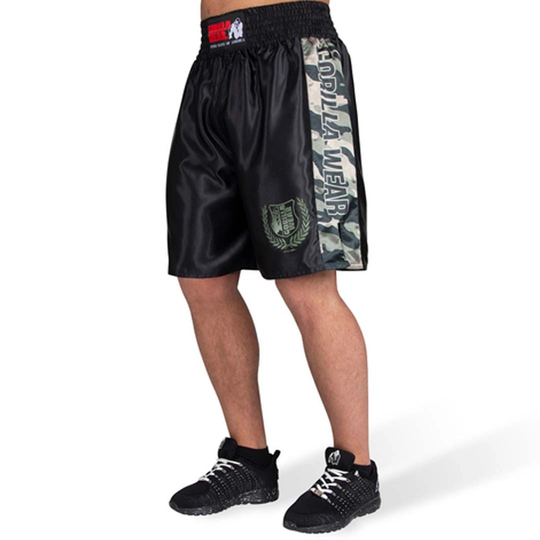 Gorilla Wear Vaiden Boxing Shorts Army Green Camo Xs