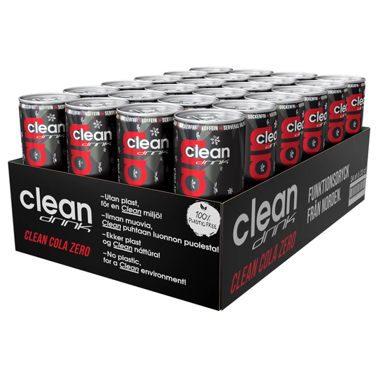 24 X Clean Drink 330 Ml Cola Zero
