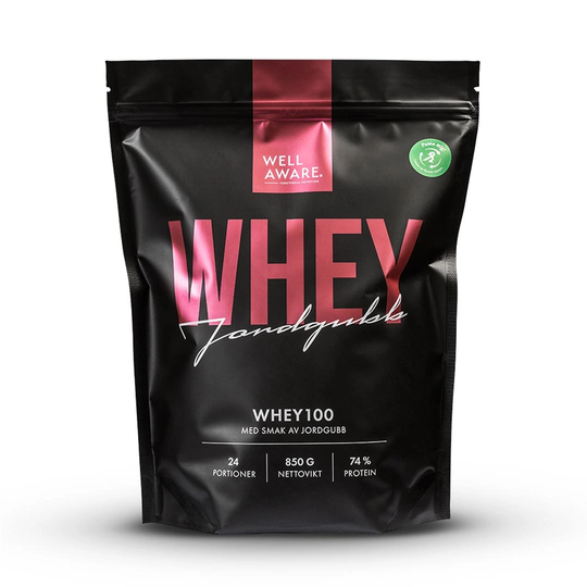 Wellaware Whey 100 850 G Jordgubb