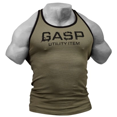 Gasp Ribbed T-back Wash Green Xl
