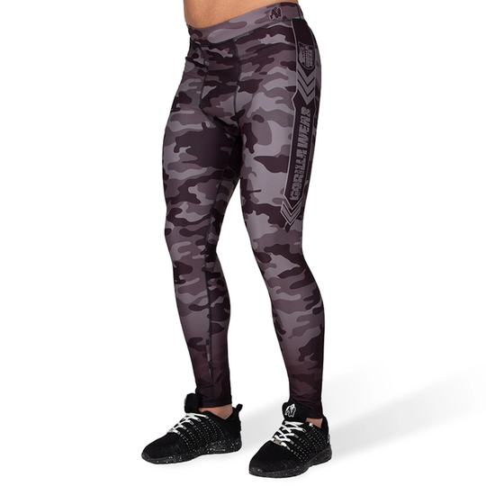 Gorilla Wear Franklin Tights Black & Grey Camo Xl
